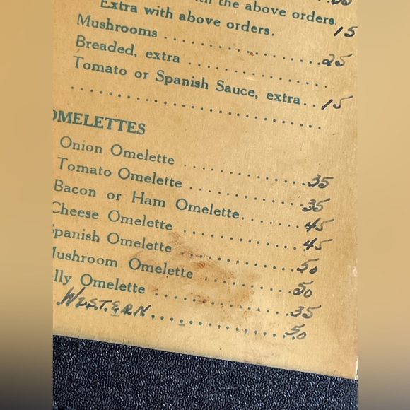 🤩 AWESOME 🤩 Antique / Vintage Hardcover Menu from Fort Bragg - a Rare Find 🔥 - Picture 11 of 17